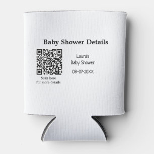 BABY SHOWER DETAILS QR SCAN CODE MINIMAL MODERN RU DOSENKÜHLER