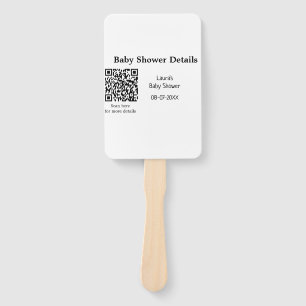 BABY SHOWER DETAILS QR SCAN CODE MINIMAL MODERN RU FÄCHER