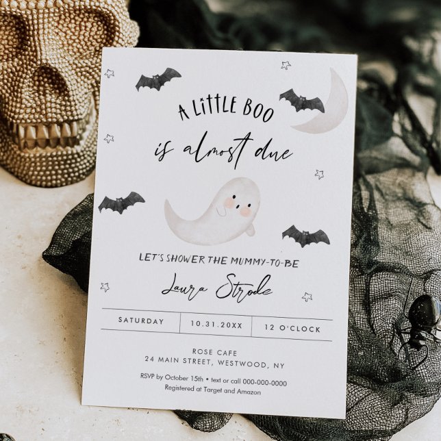 BABY SHOWER d'Halloween SUGARBOO Invitation (Créateur téléchargé)
