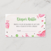 Baby-Shower-Diaper-Raffel für Mädchen mit Wasserme