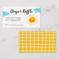 Baby Shower Diaper Raffle Ticket