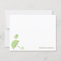 Baby shower d'oiseaux et parapluies Plat Merci Car