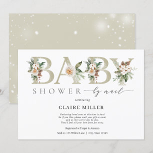 Baby shower d'or d'hiver par Mail Invitation
