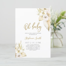 Baby shower du désert de Boho Invitation fille
