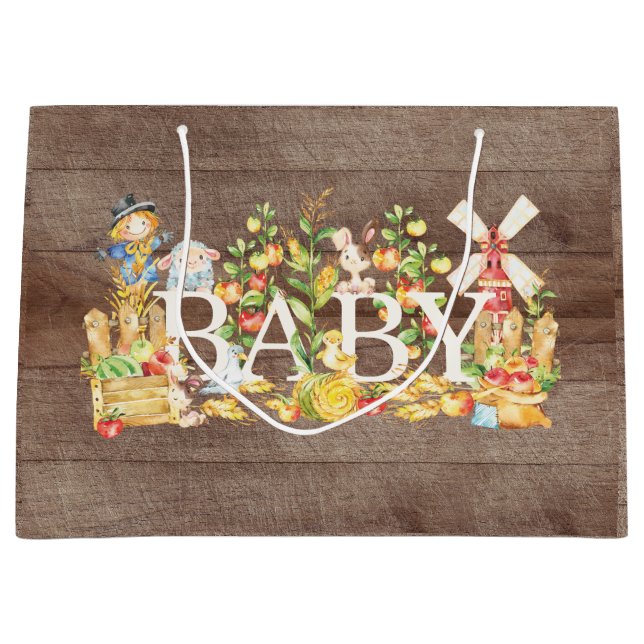 Baby shower du marché agricole ・ Nouveau sac cadea (Devant)
