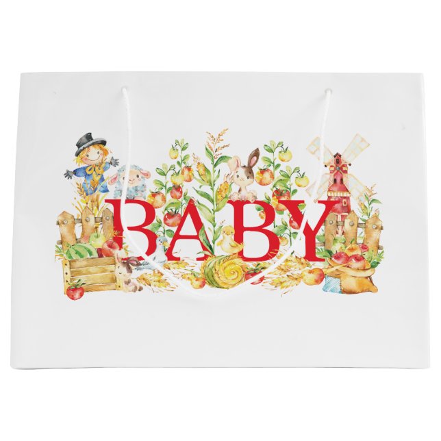 Baby shower du marché agricole ・ Nouveau sac cadea (Devant)