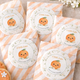 Baby Shower Ein Kleiner Süßer Runder Aufkleber