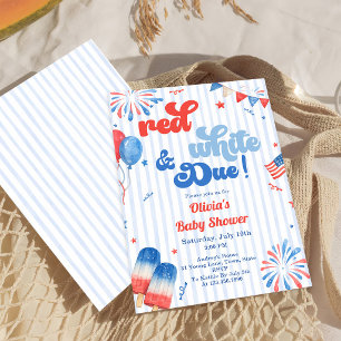 Baby-Shower-Einladung - 4. Juli Einladung