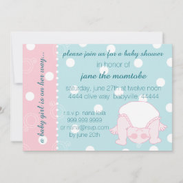 Baby Shower Einladung Baby Girl Pink Blue