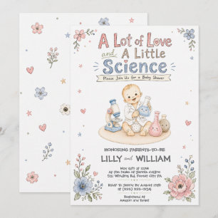 Baby Shower Einladung für die IVF-Wissenschaftsrei
