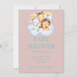 BABY SHOWER EINLADUNG FÜR MÄDCHEN