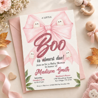Baby Shower Einladung "Kleiner Geist kommt bald"