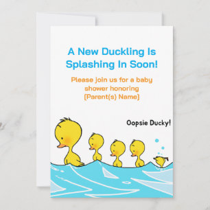 Baby Shower Einladung – Oopsie Ducky