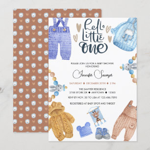 Baby-Shower-Einladungen für Jungen Einladung