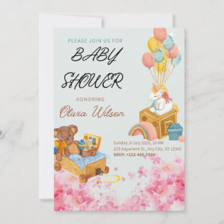 Baby-Shower-Einladungskarte Einladung