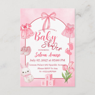 Baby-Shower-Einladungskarte Einladung