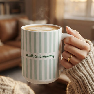 Baby Shower | Elegante Schriftart Mom Dad Tante Be Kaffeetasse