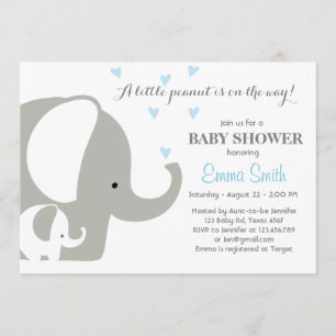 Baby shower éléphant Invitation éléphante Enfant g