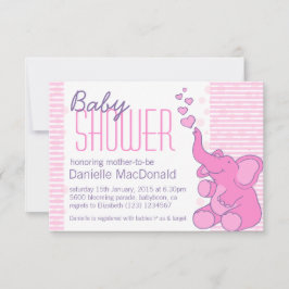 baby shower Eléphant mignon invitation