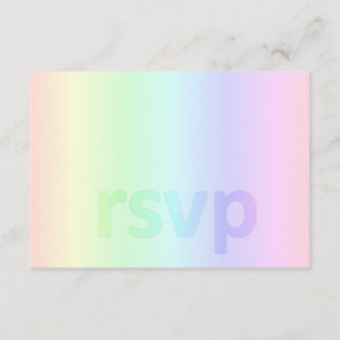 Baby shower en pastel RSVP d'arc-en-ciel