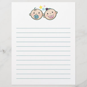 Baby shower En-tête de la lettre des Jeux de Par