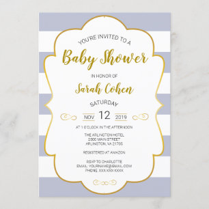 Baby shower encadré par Dieu Invitation 1