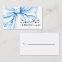  Baby Shower Enclosure Cards "Diaper Raffle" .