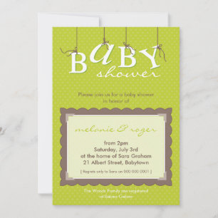 BABY SHOWER ERSUCHT :: Babybriefe 2P Einladung