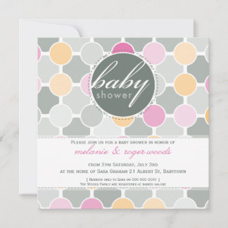 BABY SHOWER ERSUCHT :: Die unscharfen Flecken 3SQ Einladung