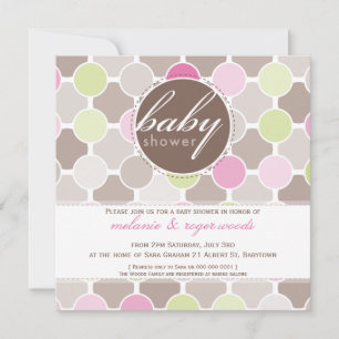 BABY SHOWER ERSUCHT :: Flitze Flecken 4SQ Einladung