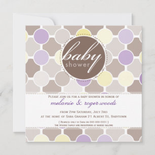 BABY SHOWER ERSUCHT :: Flitze Flecken 8Q Einladung