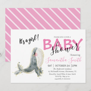 BABY SHOWER FAIRE-PART FILLE