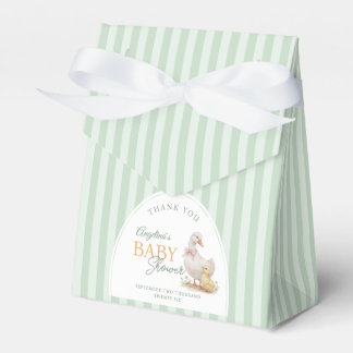 Baby Shower Favor Boxes Mother Goose and Gosling. Geschenkschachtel