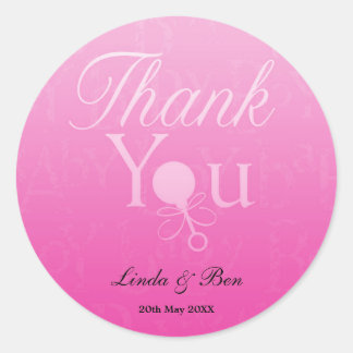 Baby Shower Favor(girl) Runder Aufkleber