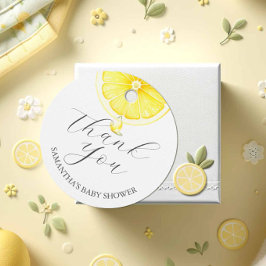 Baby Shower Favor Tags Lemons Geschenkanhänger