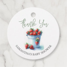 Baby shower Favoriser les étiquettes Fraises