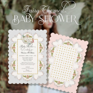 Baby Shower Feen-Teeparty Teekanne und Tassen Einladung