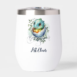 Baby shower Feuille Dinosaur Oeuf Cute Aquarelle
