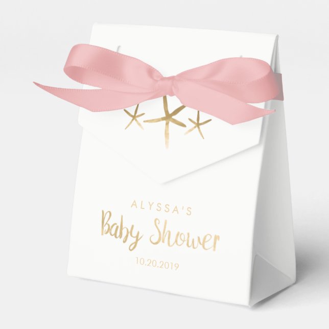 Baby Shower Fevor Box - Strand, Ozean, Starfish Geschenkschachtel (Vorderseite)