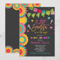Baby shower Fiesta Invitation Baby shower mexicain