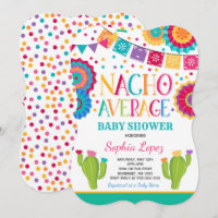 Baby shower Fiesta Invitation Nacho Douche moyenne