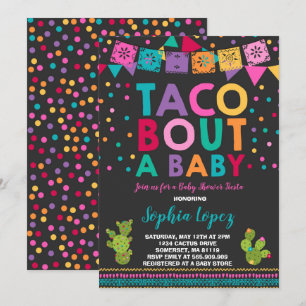 Baby shower Fiesta Invitation Taco Bout A Baby