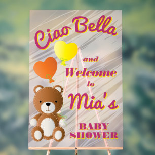 Baby shower fille Ciao Bella
