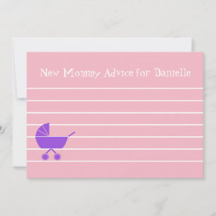 Baby shower Fille Personnalisé Nouvelles cartes de