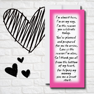 Baby shower fille placer des cartes citations insp