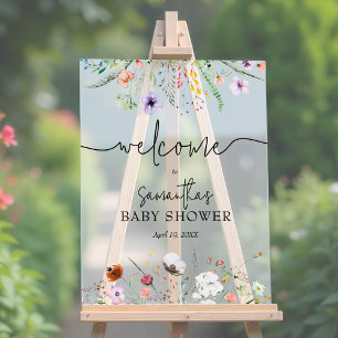 Baby shower fleur sauvage