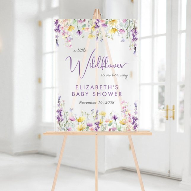 Baby shower Fleur sauvage Boho Bienvenue Froid (Créateur téléchargé)