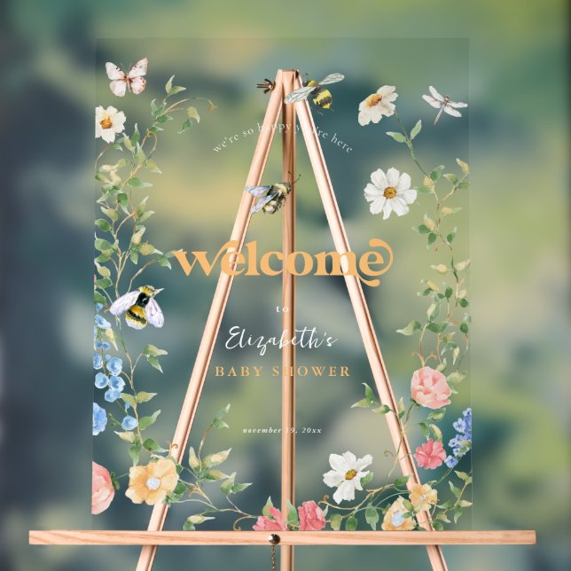 Baby shower Fleur sauvage de Mama to Bee (Neutre)