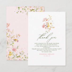 Baby shower fleur sauvage Petit Merci