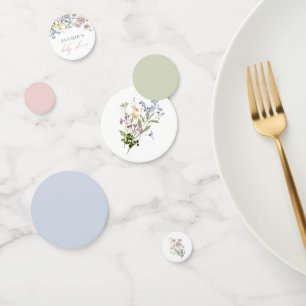 Baby shower fleur sauvage table Confetti Floral Bo